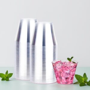 Clear Disposable Plastic Cups Custom Tumblers for Tea and Drinks Durable and Stylish for Parties Weddings Festivals