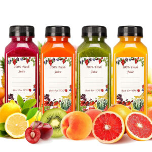 Clear Plastic bottle 250ml 350ml 450ml & 500ml Squared Plastic Juice Bottles Food Grade Transparent Beverage Containers for Soda