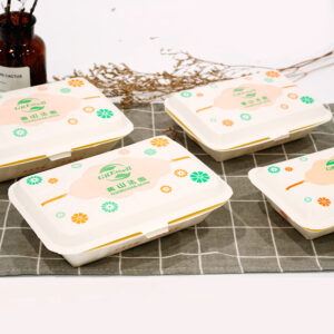 Custom Logo Food Grade Kraft Paper Box Takeaway Hamburger and Lunch Container Folder Type for Burger and Cupcake Packaging