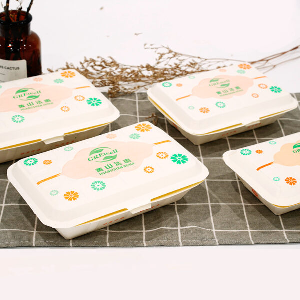Custom Logo Food Grade Kraft Paper Box Takeaway Hamburger and Lunch Container Folder Type for Burger and Cupcake Packaging