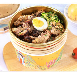 Custom Logo Printed Plastic Lid for Paper Salad & Hot Soup Bowls Food Packaging Paper Plates & Bowls
