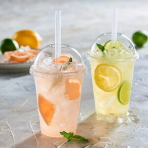 Custom Printed Transparent PET Plastic 500ml Takeaway Cup for Bubble Tea Coffee Vodka PP Lids Included