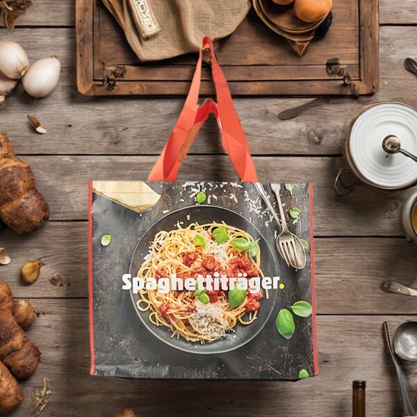 Customized Eco-Friendly Plastic Shopping Bags with Recycled Handle Features Customized Logo for Business & Gifts