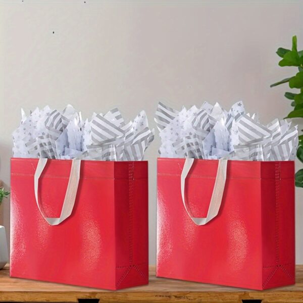Customized Logo Color Eco-Friendly Recycled Plastic Shopping Bag with Handle for Business Customers and Gifts
