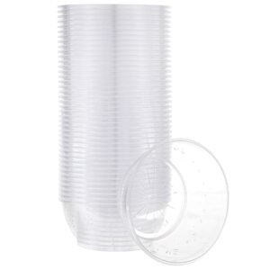 Disposable 8oz Clear Plastic Bowls for Dessert Salad Catering Special Events & Parties-Blister Processed Ice Cream Serving Bowls