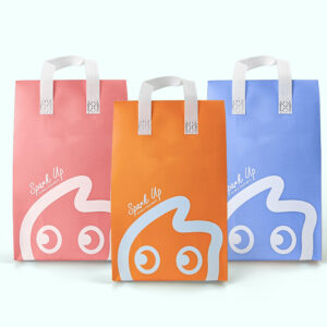 Eco-Friendly Custom Non-Woven Insulation Bag Disposable Plastic Cups Handle Tea Packaging Recyclable Logo Customized Beverages