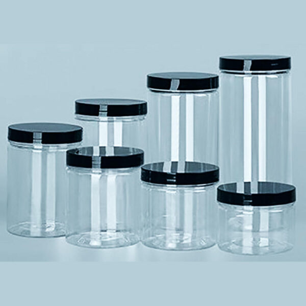 Custom Logo 8oz Clear Plastic Mason Jars Aluminum Lids Food Can Storage Transparent Container Lotion Customizable PET Jar