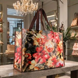 NEW Customized Eco-Friendly Plastic Shopping Bags with Recycled Handle for Business and Personal Gifts with Custom Logo
