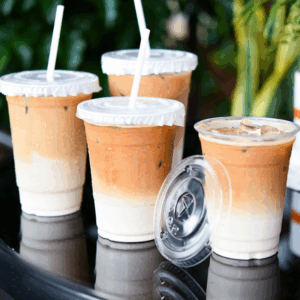 Transparent PP Injection Cups 12 16 24 32 oz Disposable Smoothie Cups for Milk Tea Vodka Wide Bubble Tea Custom Logo Printed